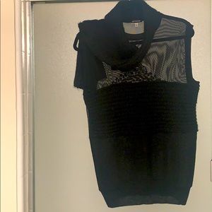 GianFranco Ferre black top with see-through back